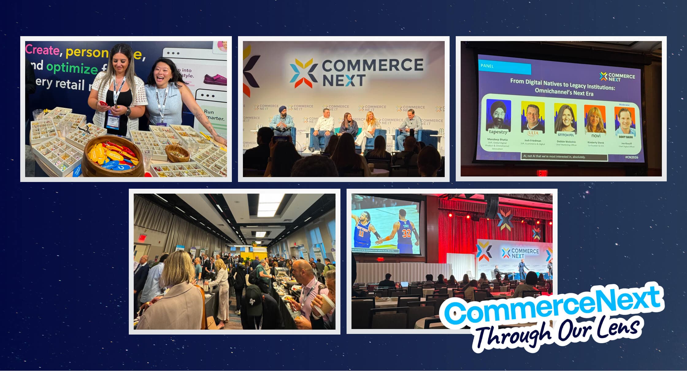 Tru team at CommerceNext Growth Show 2026 New York City — capturing live sessions, exhibition floor, panel discussions, and networking moments